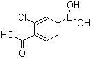 structure of CAS# 136496-72-5, 4-Carboxy-3-chlorophenylboronic acid