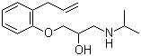structure of CAS# 13655-52-2, Alprenolol