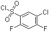 structure of CAS# 13656-57-0, 5-Chloro-2,4-difluorophenylsulfonyl chloride