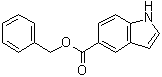 1H-吲哚-5-羧酸苄酯分子结构 (CAS 136564-69-7)