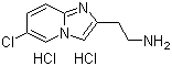 structure of CAS# 1365967-97-0, 6-Chloroimidazo[1,2-a]pyridine-2-ethanamine hydrochloride