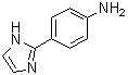 structure of CAS# 13682-33-2, 4-(1H-Imidazol-2-yl)benzenamine