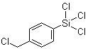 structure of CAS# 13688-90-9, 4-(Trichlorosilyl)benzyl chloride