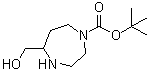 structure of CAS# 1369494-20-1, Hexahydro-5-(hydroxymethyl)-1H-1,4-diazepine-1-carboxylic acid 1,1-dimethylethyl ester
