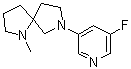 CAS # 1369496-81-0, 7-(5-Fluoro-3-pyridinyl)-1-methyl-1,7-diazaspiro[4.4]nonane