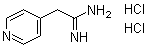 4-Pyridineethanimidamide hydrochloride (1:2) molecular structure (CAS 1369497-43-7)