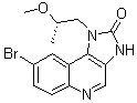 structure of CAS# 1369532-69-3, 8-Bromo-1,3-dihydro-1-[(2S)-2-methoxypropyl]-2H-imidazo[4,5-c]quinolin-2-one