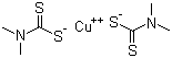 structure of CAS# 137-29-1, Copper dimethyldithiocarbamate