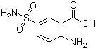 CAS # 137-65-5, 2-Amino-5-(aminosulphonyl)benzoic acid, 2-Amino-5-sulfamoylbenzoic acid, 2-Aminobenzoic acid-5-sulfonamide