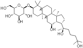 CAS # 1370040-12-2, (3beta,12beta,20R)-12,20,25-Trihydroxydammaran-3-yl beta-D-glucopyranoside