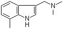 structure of CAS# 13712-78-2, 7-Methylgramine