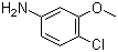 structure of CAS# 13726-14-2, 3-Methoxy-4-chloroaniline