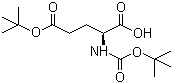 structure of CAS# 13726-84-6, N-Boc-L-天冬氨酸-5-叔丁酯