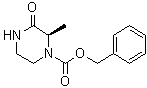 structure of CAS# 1373232-19-9, (R)-2-甲基-3-氧代哌嗪-1-羧酸苄酯