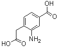 2-氨基-4-羧基苯乙酸分子结构 (CAS 1373232-85-9)