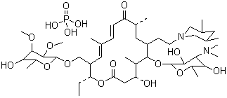 Tilmicosin phosphate molecular structure (CAS 137330-13-3)
