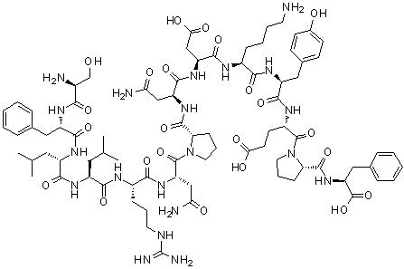 凝血酶受体激动剂肽-14分子结构 (CAS 137339-65-2)