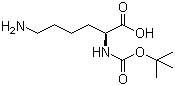 structure of CAS# 13734-28-6, N-Boc-L-赖氨酸