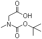 structure of CAS# 13734-36-6, N-Boc-sarcosine