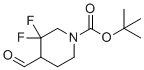 structure of CAS# 1373503-65-1, 叔-丁基3,3-二氟-4-甲酰基哌啶-1-羧酸酯