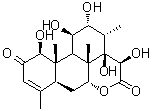 CAS # 137359-82-1, (1beta,11beta,12alpha,15beta)-1,11,12,14,15-Pentahydroxypicras-3-ene-2,16-dione, 14,15beta-Dihydroxyklaineanone, 14,15beta-Dihydroxyklaineoanone