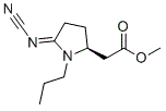 CAS # 1373869-91-0, Pramipexole Impurity 16, (S,E)-methyl 2-(5-(cyanoimino)-1-propylpyrrolidin-2-yl)acetate,rac N-Propyl-2-cyanimidopyrrolidine-5-acetic Acid Methyl Ester