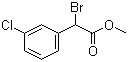 structure of CAS# 137420-52-1, Bromo(3-chlorophenyl)acetic acid methyl ester