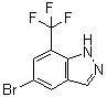 structure of CAS# 1374258-43-1, 5-Bromo-7-(trifluoromethyl)-1H-indazole