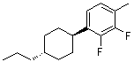 structure of CAS# 1374975-29-7, 2,3-二氟-1-甲基-4-(反式-4-丙基环己基)苯