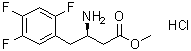 CAS 登录号：1374985-05-3, (betaR)-beta-氨基-2,4,5-三氟苯丁酸甲酯盐酸盐
