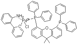 structure of CAS# 1375325-77-1, [2'-(氨基)[1,1'-联苯]-2-基]氯[[5-(二苯基膦基)-9,9-二甲基-9H-氧杂蒽-4-基]二苯基膦]钯