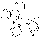 structure of CAS# 1375477-29-4, [2'-(Amino)[1,1'-biphenyl]-2-yl][butylbis(tricyclo[3.3.1.1(3,7)]dec-1-yl)phosphine]chloropalladium
