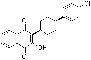 2-[cis-4-(4-Chlorophenyl)cyclohexyl]-3-hydroxy-1,4-naphthalenedione molecular structure (CAS 137732-39-9)