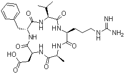 CAS 登录号：137813-36-6, 环(L-丙氨酰-L-alpha-天冬氨酰-D-苯丙氨酰-L-缬氨酰-L-精氨酰)