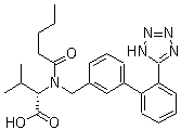 CAS 登录号：137863-60-6, N-(1-氧代戊基)-N-[[2'-(1H-四氮唑-5-基)[1,1'-联苯]-3-基]甲基]-L-缬氨酸