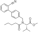 CAS 登录号：137863-90-2, N-[(2'-氰基联苯-4-基)甲基]-N-(1-氧代戊基)-L-缬氨酸甲酯