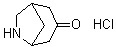 structure of CAS# 1378821-66-9, 6-Azabicyclo[3.2.1]octan-3-one hydrochloride (1:1)