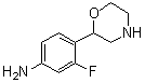 CAS 登录号：1379192-95-6, 3-氟-4-(2-吗啉基)苯胺