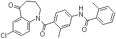 CAS # 137973-76-3, N-[4-[(7-Chloro-2,3,4,5-tetrahydro-5-oxo-1H-1-benzazepin-1-yl)carbonyl]-3-methylphenyl]-2-methylbenzamide