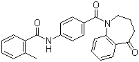 CAS 登录号：137976-61-5, 2-甲基-N-[4-[(2,3,4,5-四氢-5-氧代-1H-1-苯并氮杂卓-1-基)羰基]苯基]苯甲酰胺
