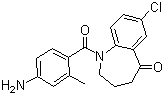 CAS # 137977-97-0, 1-(4-Amino-2-methylbenzoyl)-7-chloro-1,2,3,4-tetrahydro-5H-1-benzazepin-5-one