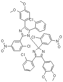 CAS 登录号：1379821-80-3, 2-(2-氯-5-硝基苯基)-1-[2-(2-氯-5-硝基苯基)-4-(2-氯苯基)-5-(3,4-二甲氧基苯基)-2H-咪唑-2-基]-5-(2-氯苯基)-4-(3,4-二甲氧基苯基)-1H-咪唑