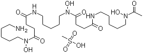 structure of CAS# 138-14-7, Deferoxamine mesylate