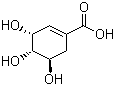 structure of CAS# 138-59-0, Shikimic acid