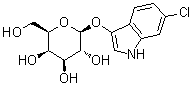 structure of CAS# 138182-21-5, 6-Chloro-1H-indol-3-yl beta-D-galactopyranoside