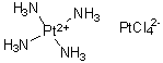 structure of CAS# 13820-46-7, Tetraammineplatinum tetrachloroplatinate