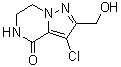 structure of CAS# 1382786-15-3, 3-Chloro-6,7-dihydro-2-(hydroxymethyl)pyrazolo[1,5-a]pyrazin-4(5H)-one