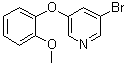 CAS 登录号：1383133-85-4, 3-溴-5-(2-甲氧基苯氧基)吡啶