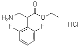 CAS 登录号：1383134-10-8, alpha-(氨基甲基)-2,6-二氟苯乙酸乙酯盐酸盐