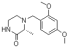 structure of CAS# 1383146-20-0, (R)-4-(2,4-Dimethoxybenzyl)-3-methylpiperazin-2-one